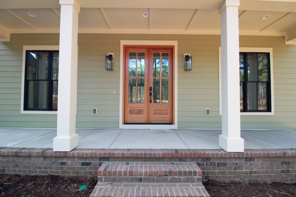 serene escape, custom home in southern pines nc - front porch