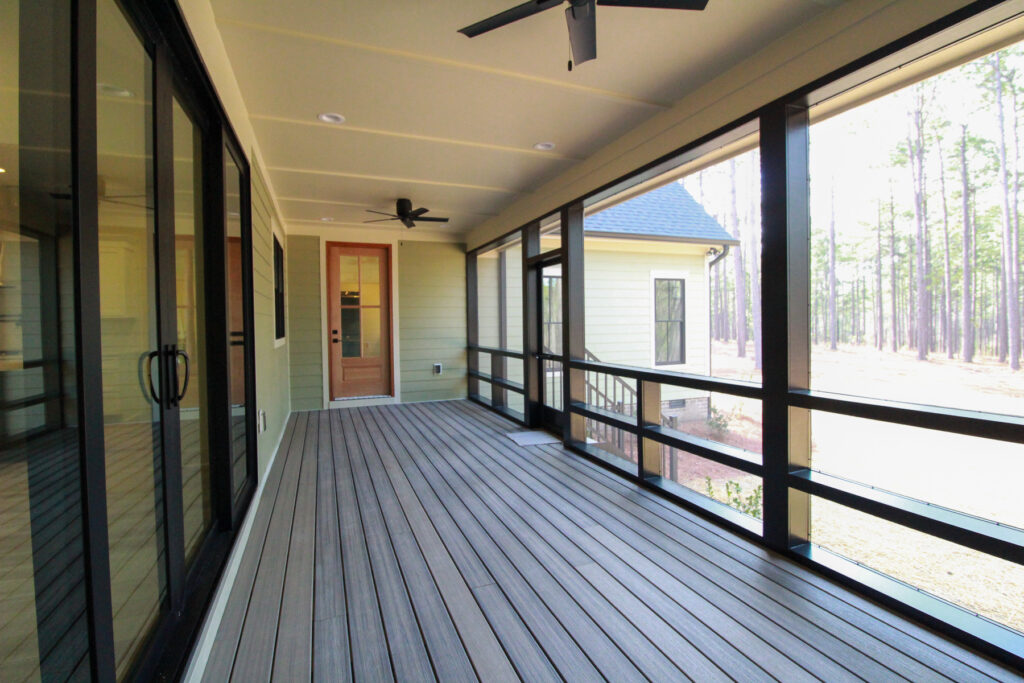 serene escape, custom home in southern pines nc - screened in porch